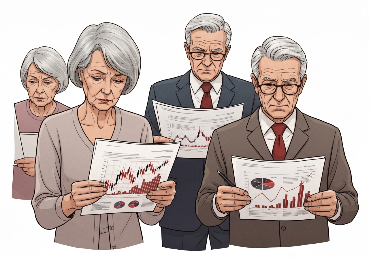 Norske pensjonister opplever synkende pensjonsverdier grunnet svak investeringsavkastning