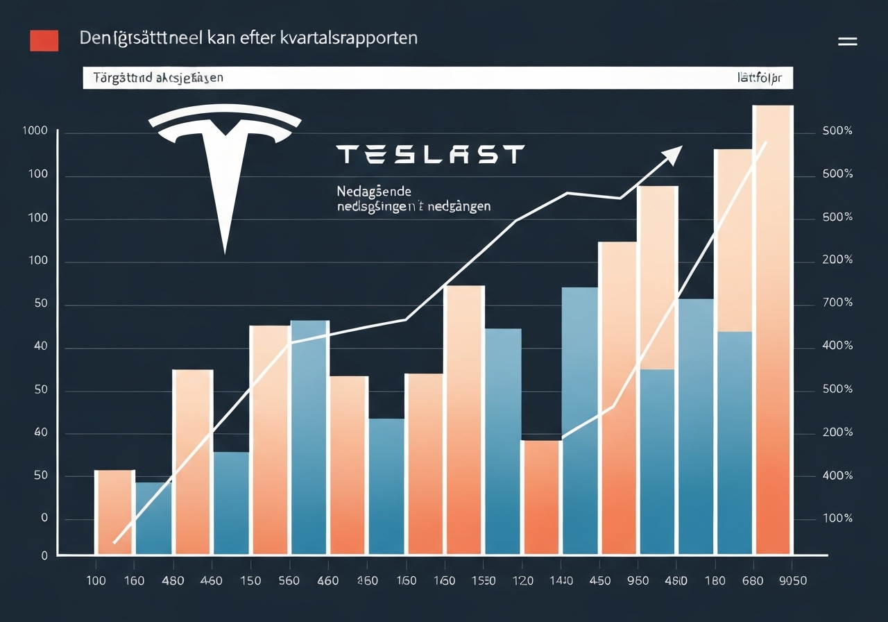 Tesla-aksjen faller etter kvartalsrapport