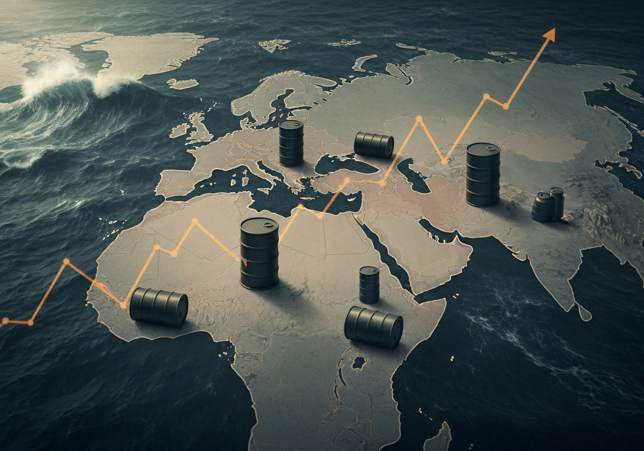 Oljeprisen stiger kraftig etter eskalering i Midtøsten