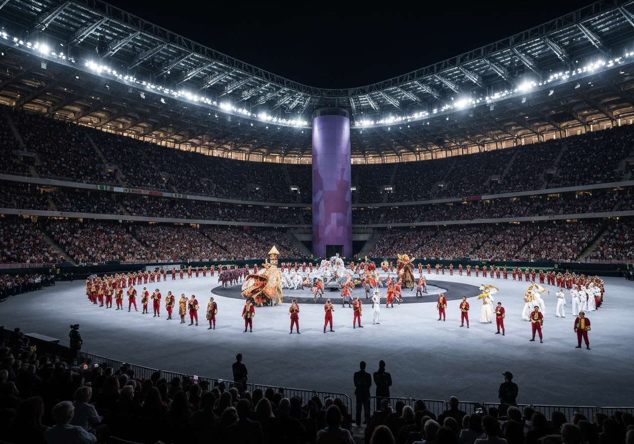 Forberedelser til åpningsseremonien for Vinter-OL 2026 i full gang