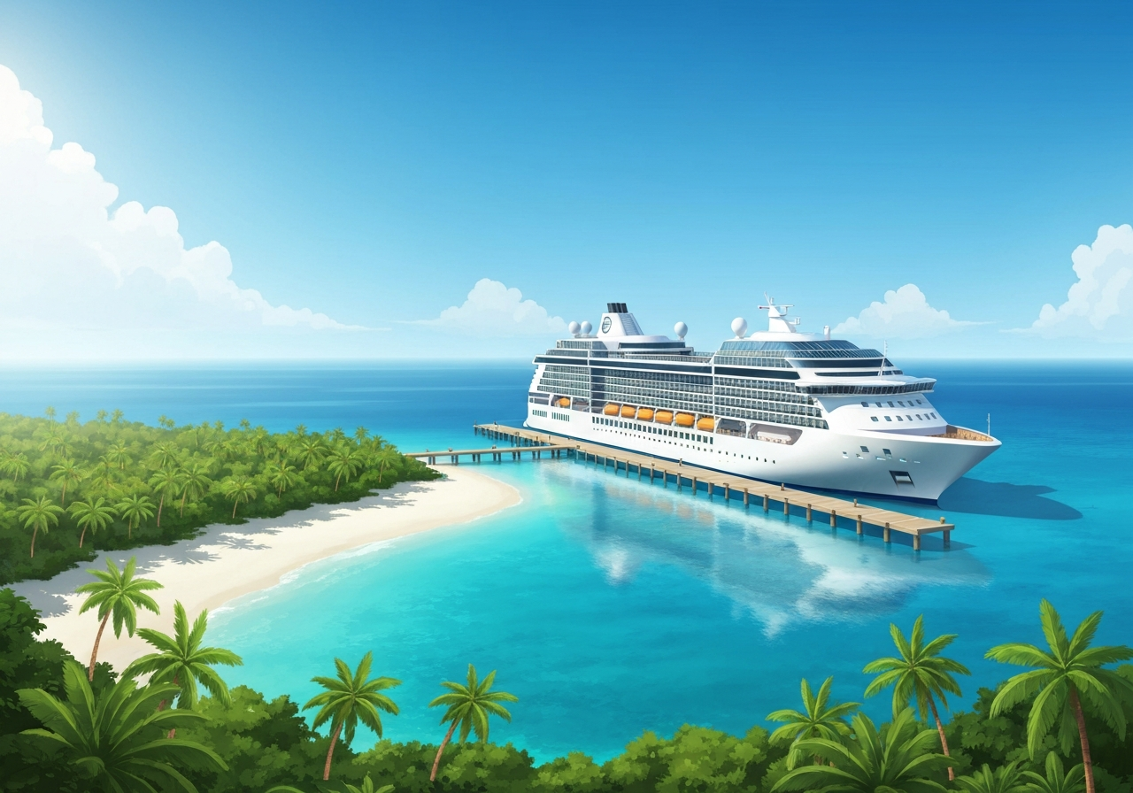 Norwegian Cruise Line åpner ny kai på privat øy