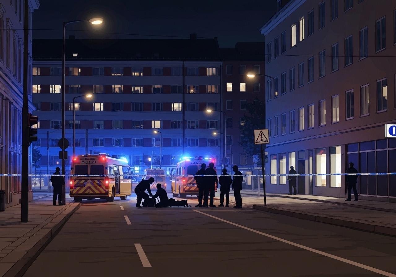 Person til sykehus etter knivstikking i Oslo sentrum