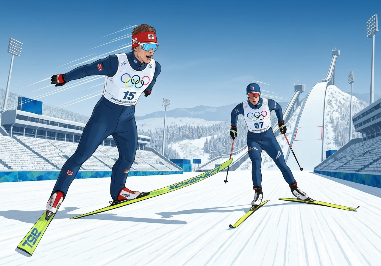 Jens Lurås Oftebro sikrer sitt andre gull i kombinert