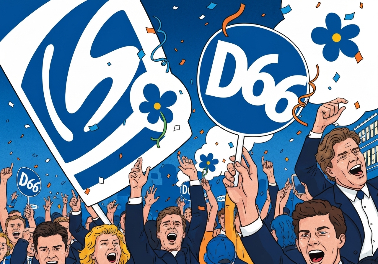 D66 vinner valget i Nederland