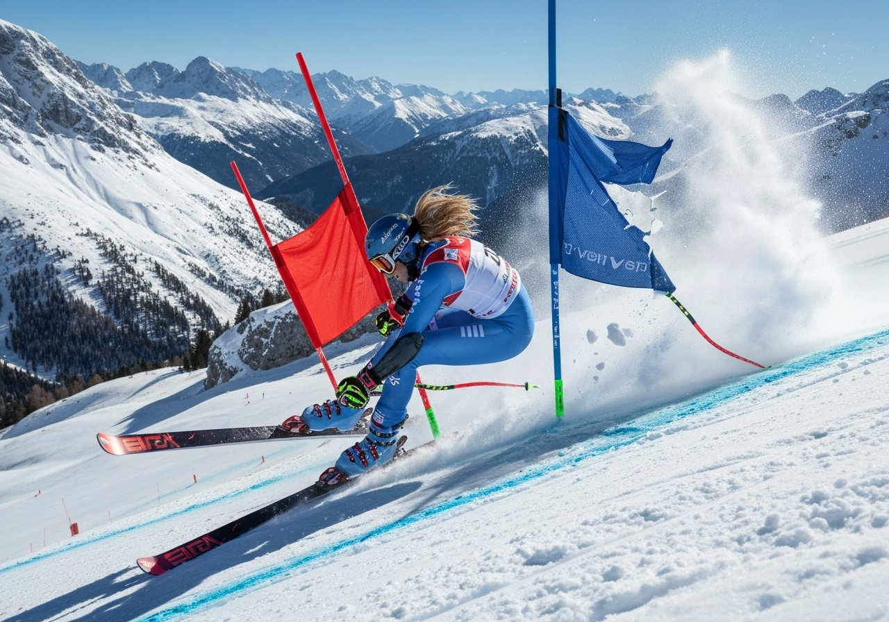 Lindsey Vonn skadet i dramatisk fall under OL-utfor