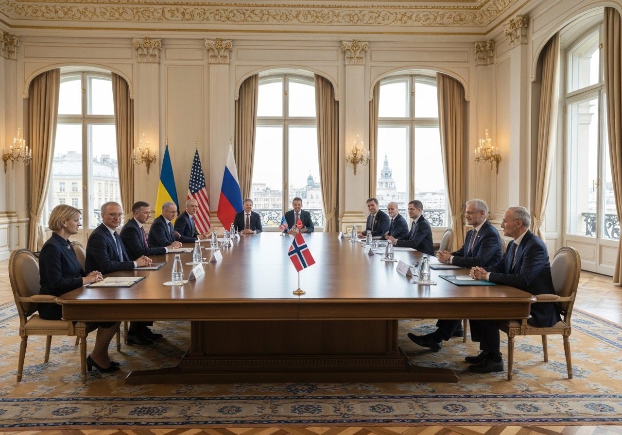 Internasjonalt møte om Ukrainas fredsplan: Støre deltar i viktige samtaler