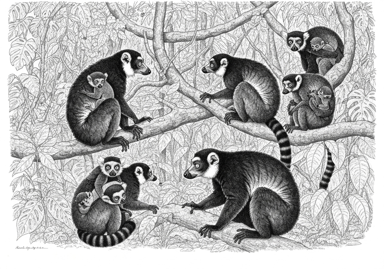 Uventet økning i lemurfødsler i Madagaskar bekymrer forskere