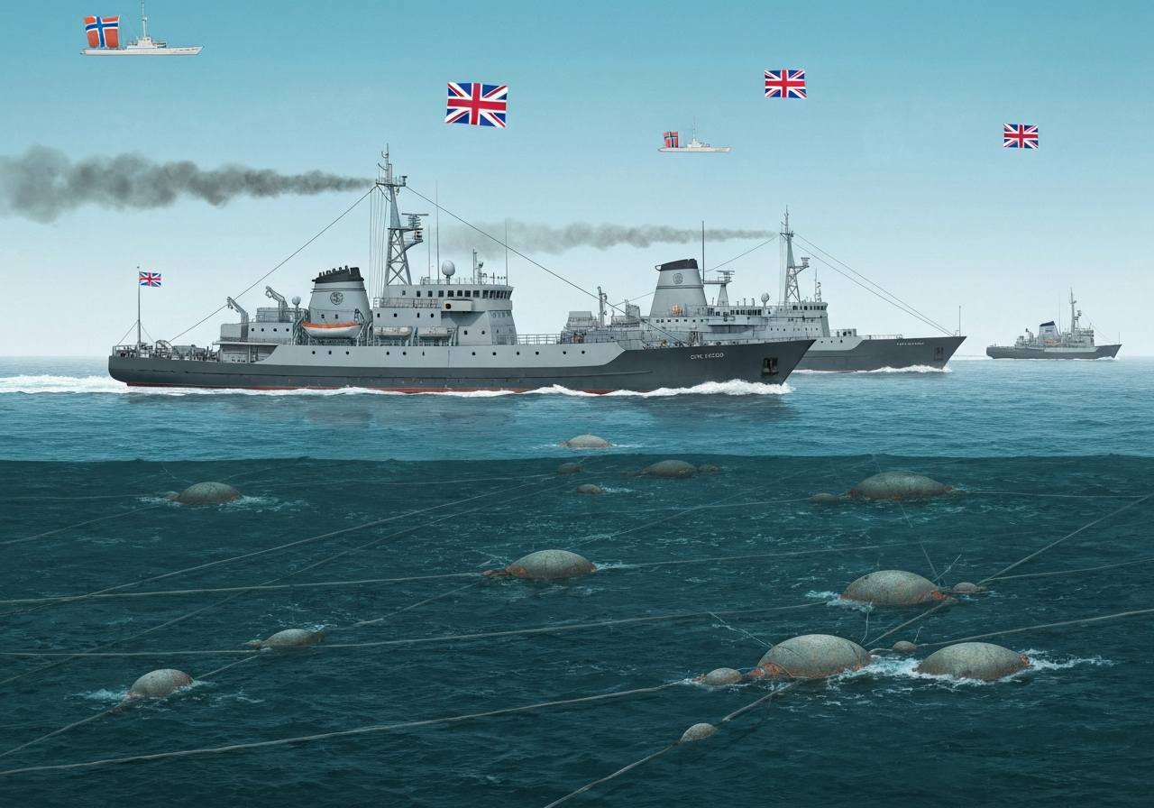 Norge og Storbritannia avverger russisk ubåtaktivitet i Nord-Atlanteren