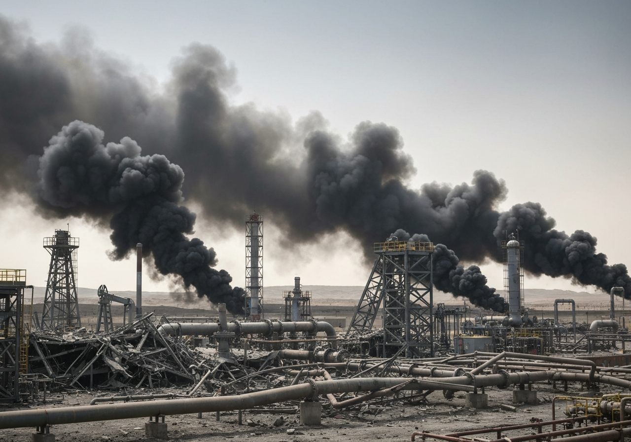 Krigen i Midtøsten: Ødeleggelser på olje- og gassanlegg for 243 milliarder kroner