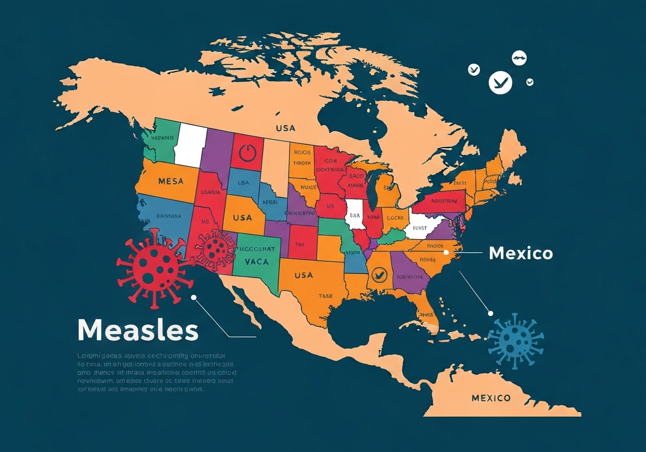 USA og Mexico risikerer å miste meslingfri status