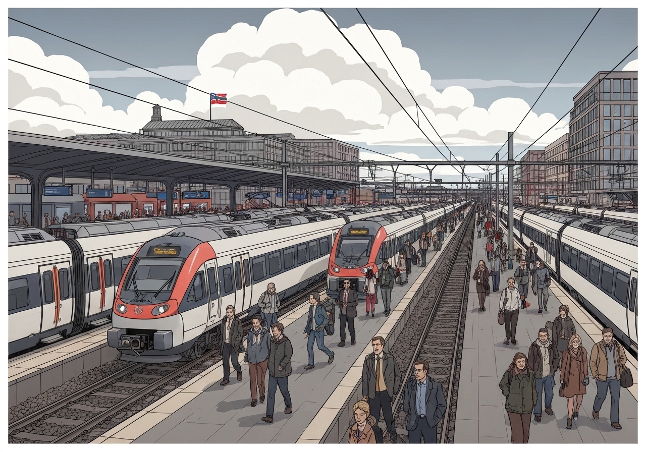 Togkaos i Oslo-området: Over 150 avganger innstilt eller forsinket