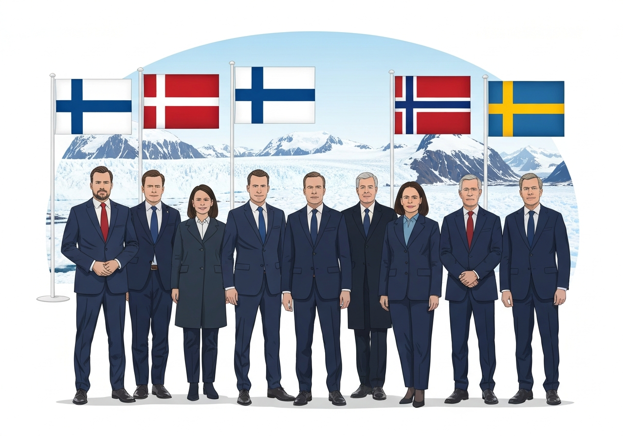 Nordiske ministre støtter Danmark i Grønland-konflikt