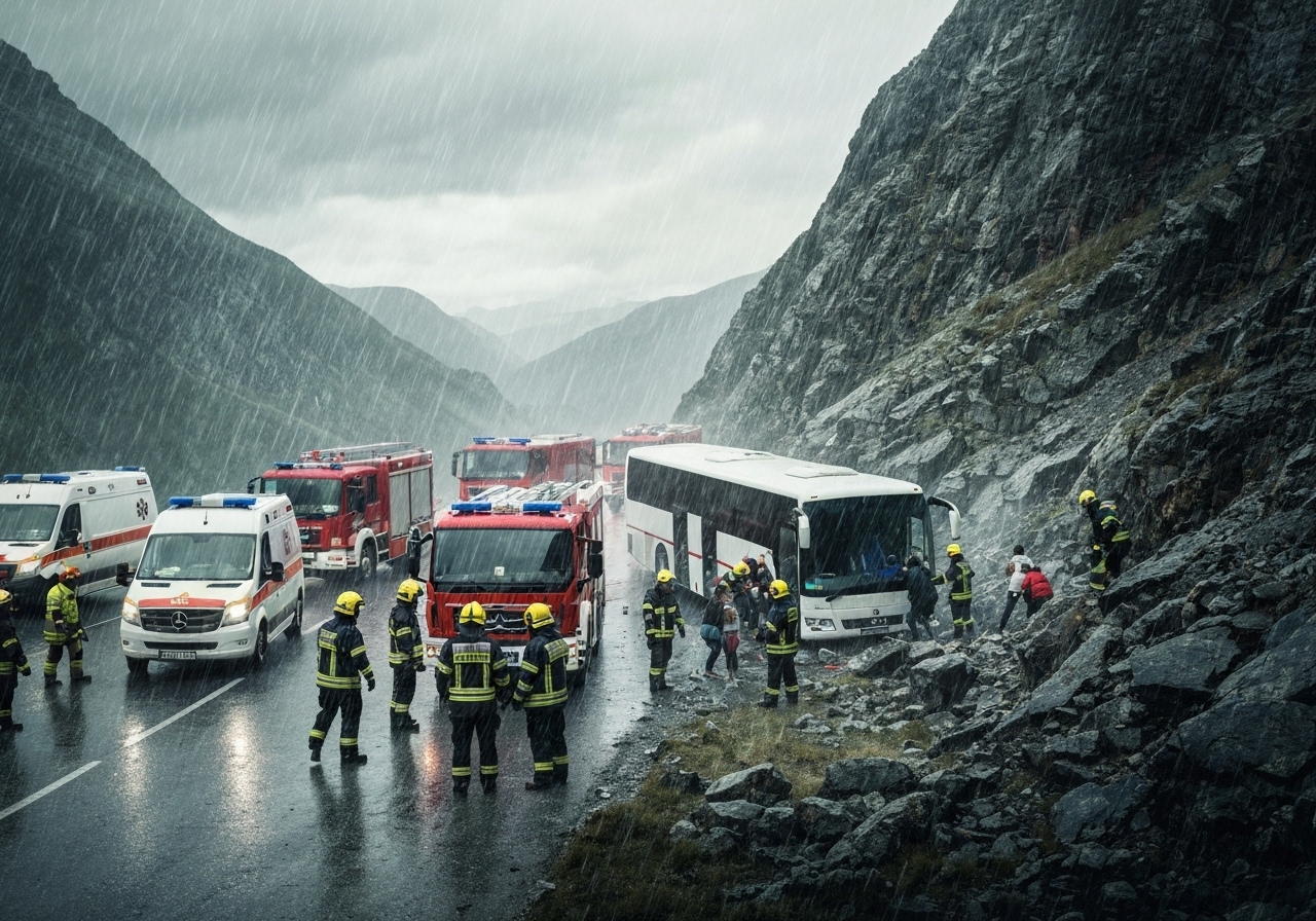 Buss veltet i Lillehammer – flere skadet