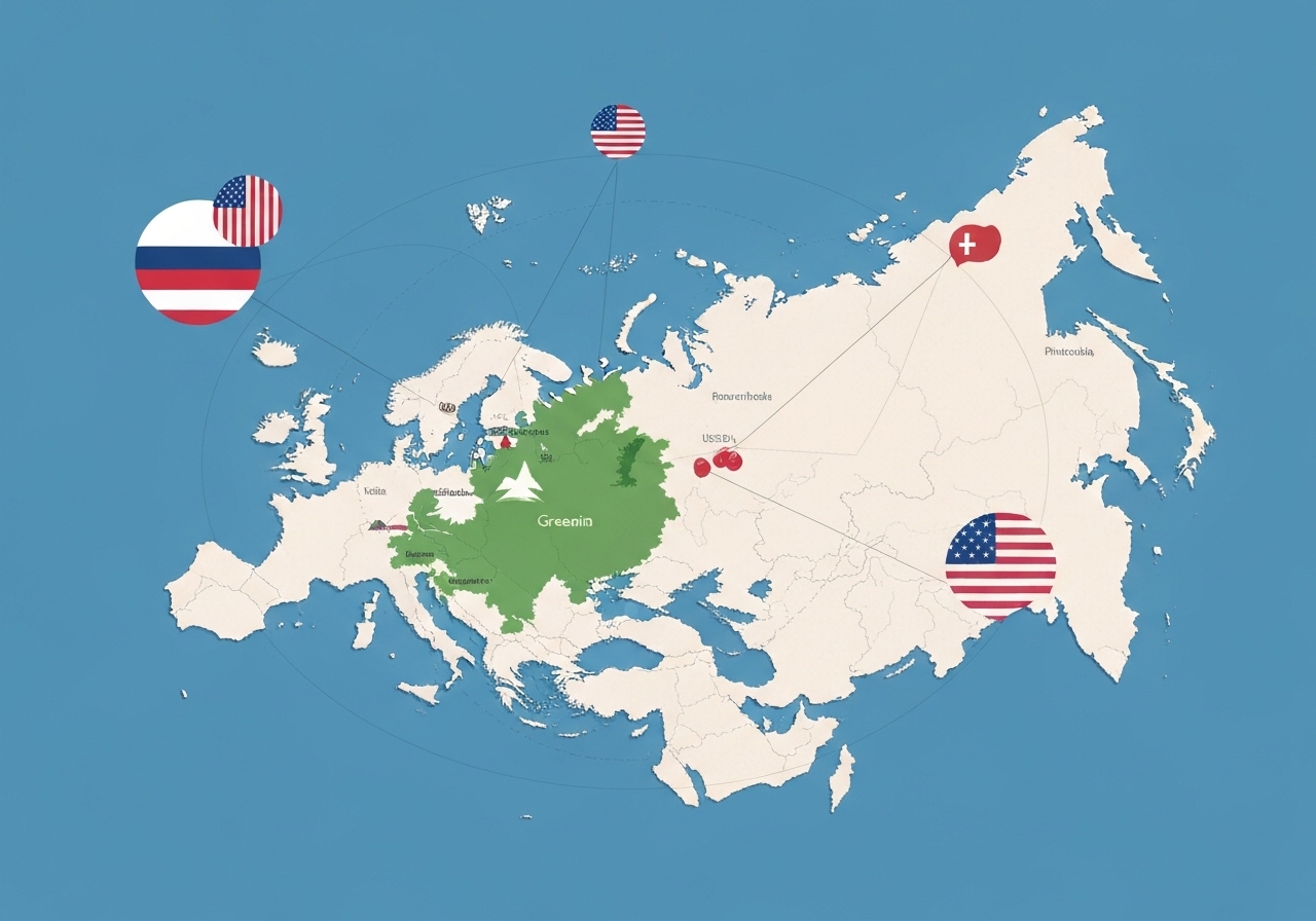 Russland observerer med glede spenninger mellom USA og Europa over Grønland