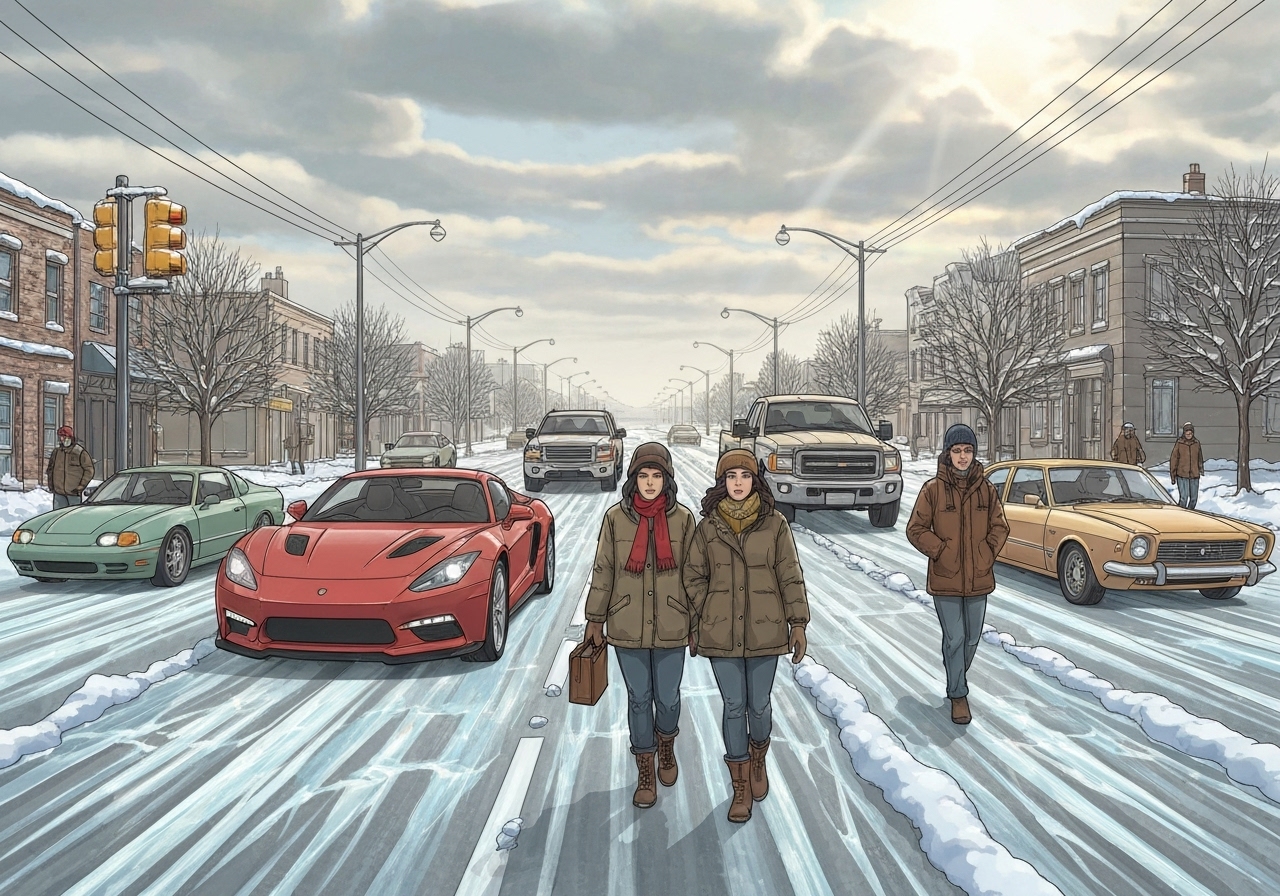 Temperaturhopp og holkealarm: Vær forsiktig på veiene