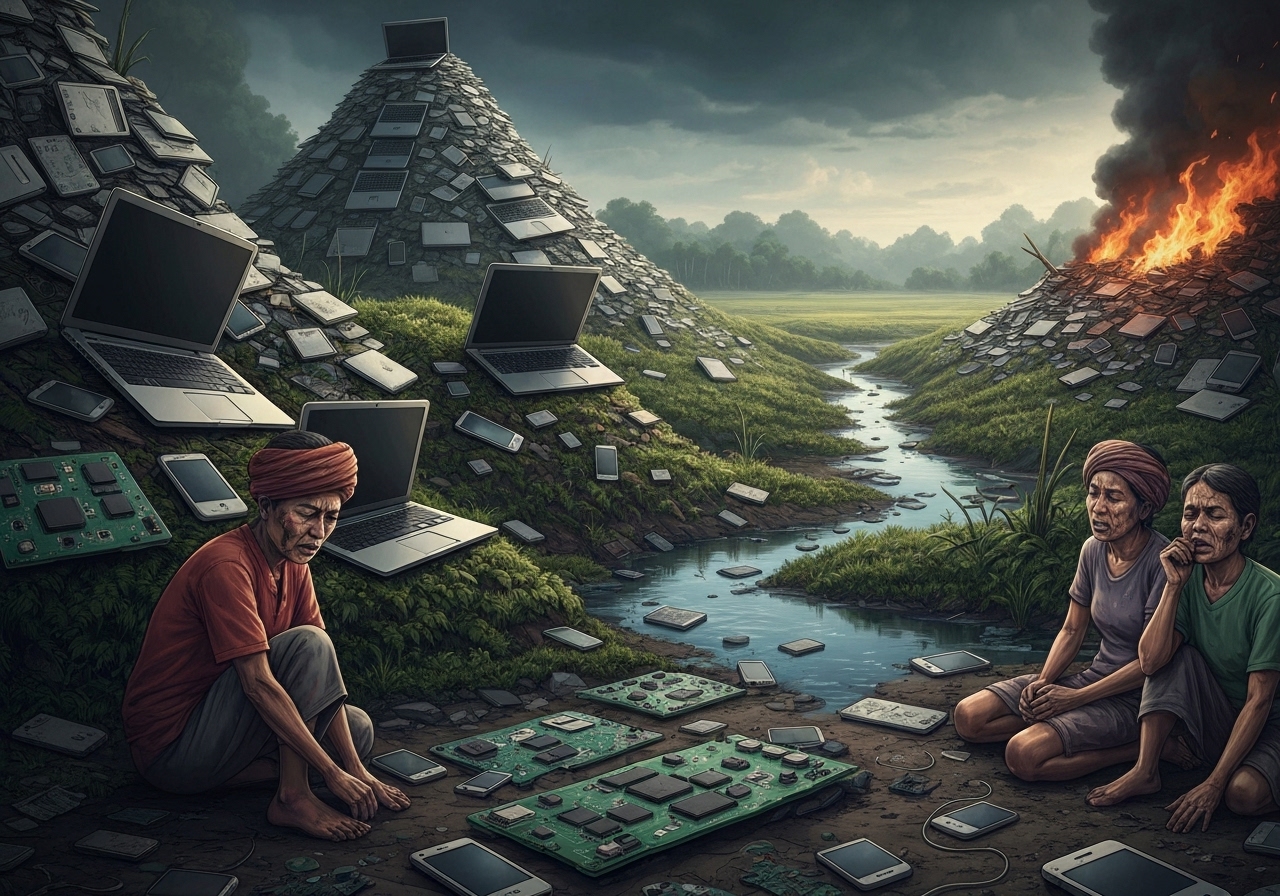 Amerikansk e-avfall skaper skjult tsunami i Sørøst-Asia