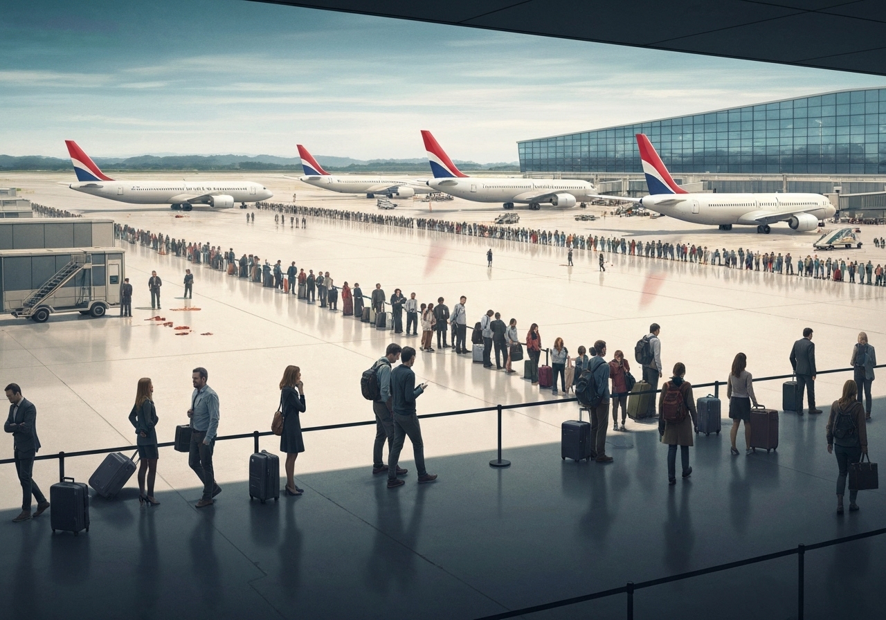 Flykaos i USA: Over 800 flyavganger kansellert grunnet nedstengning