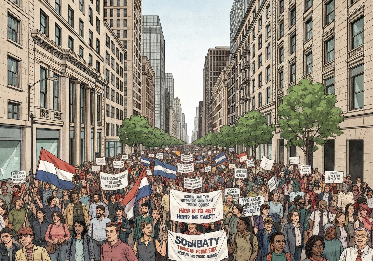 Iranske diaspora fortsetter protester mot regimet