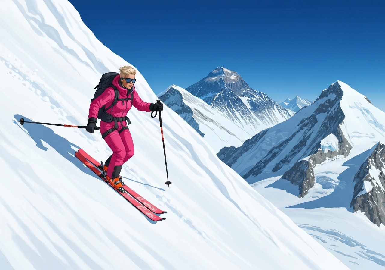 Andrzej Bargiel fullfører historisk skitur ned Mount Everest uten oksygen