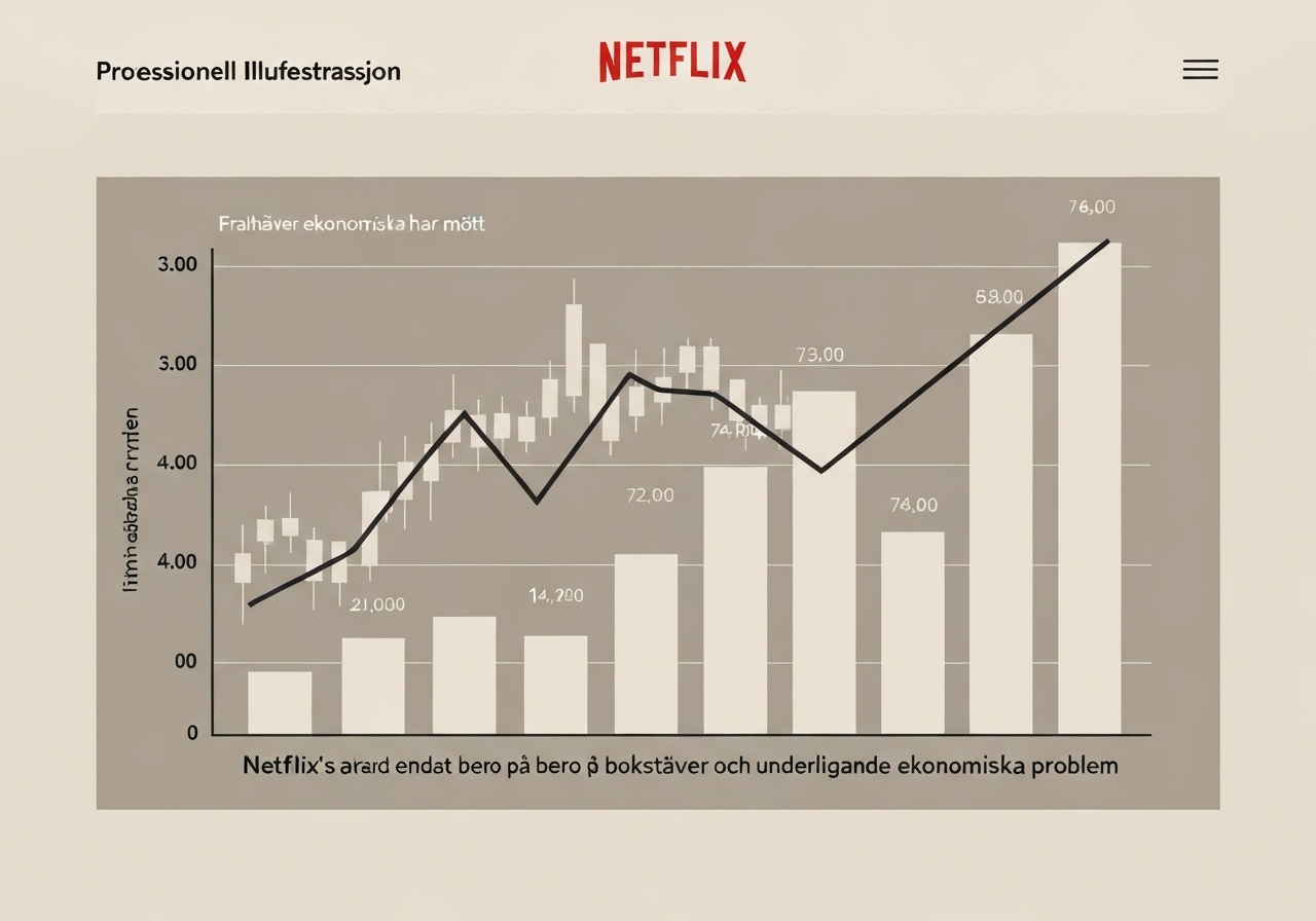 Netflix rapporterer svakere resultater enn forventet – aksjen faller