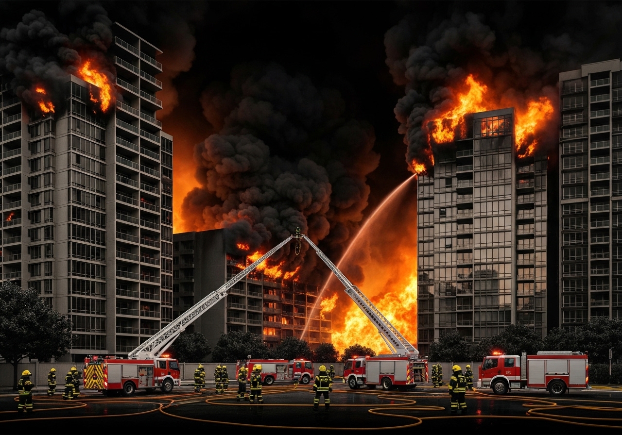 Storbrann i Hongkong: 44 døde og nesten 300 savnet