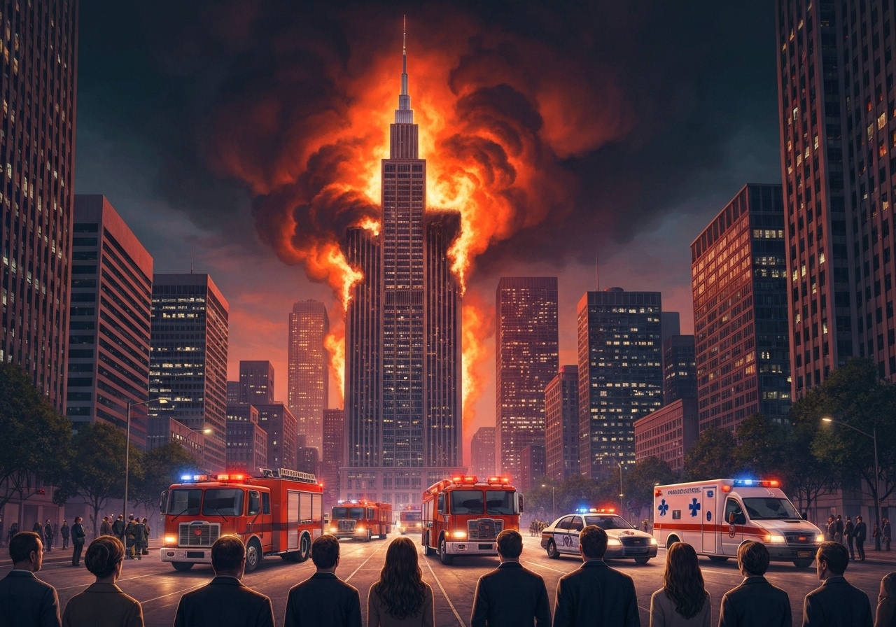 Person omkommet i eksplosjonsartet brann i København