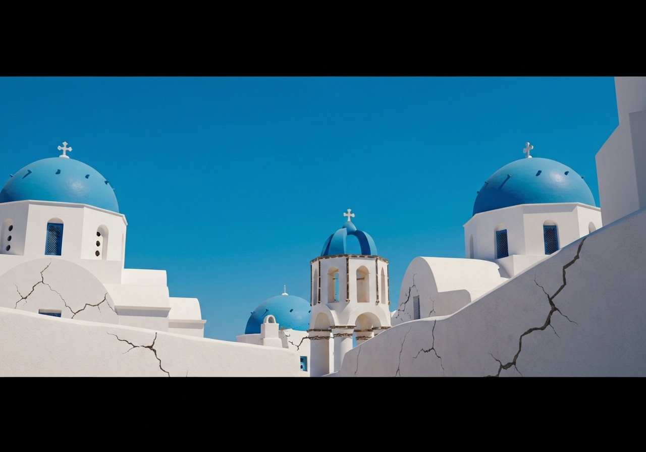 Unntakstilstand erklært på Santorini etter kraftige jordskjelv