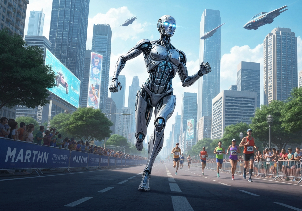 Humanoid robot setter ny verdensrekord på halvmaraton i Beijing