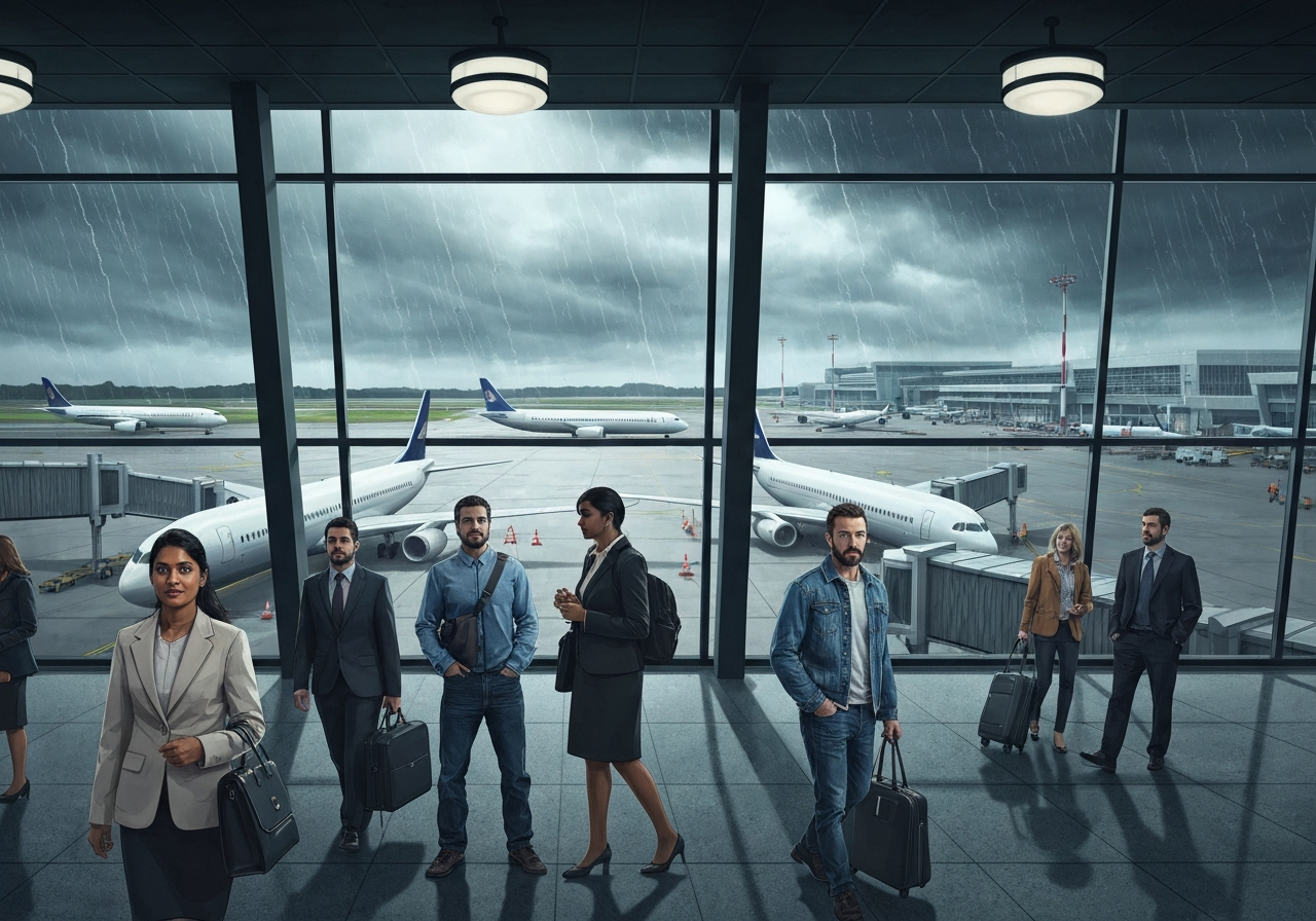 Massive flyforstyrrelser rammer Europa: Over 200 kanselleringer og 1400 forsinkelser