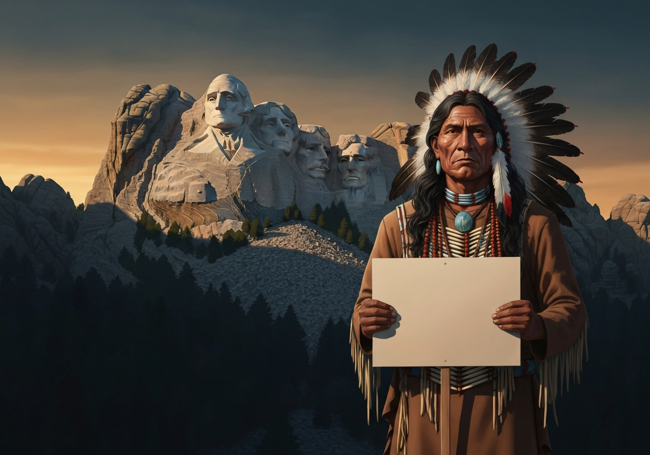 Indigenous aktivist Nick Tilsen kritiserer president Trump for å ignorere folkemord mot urfolk