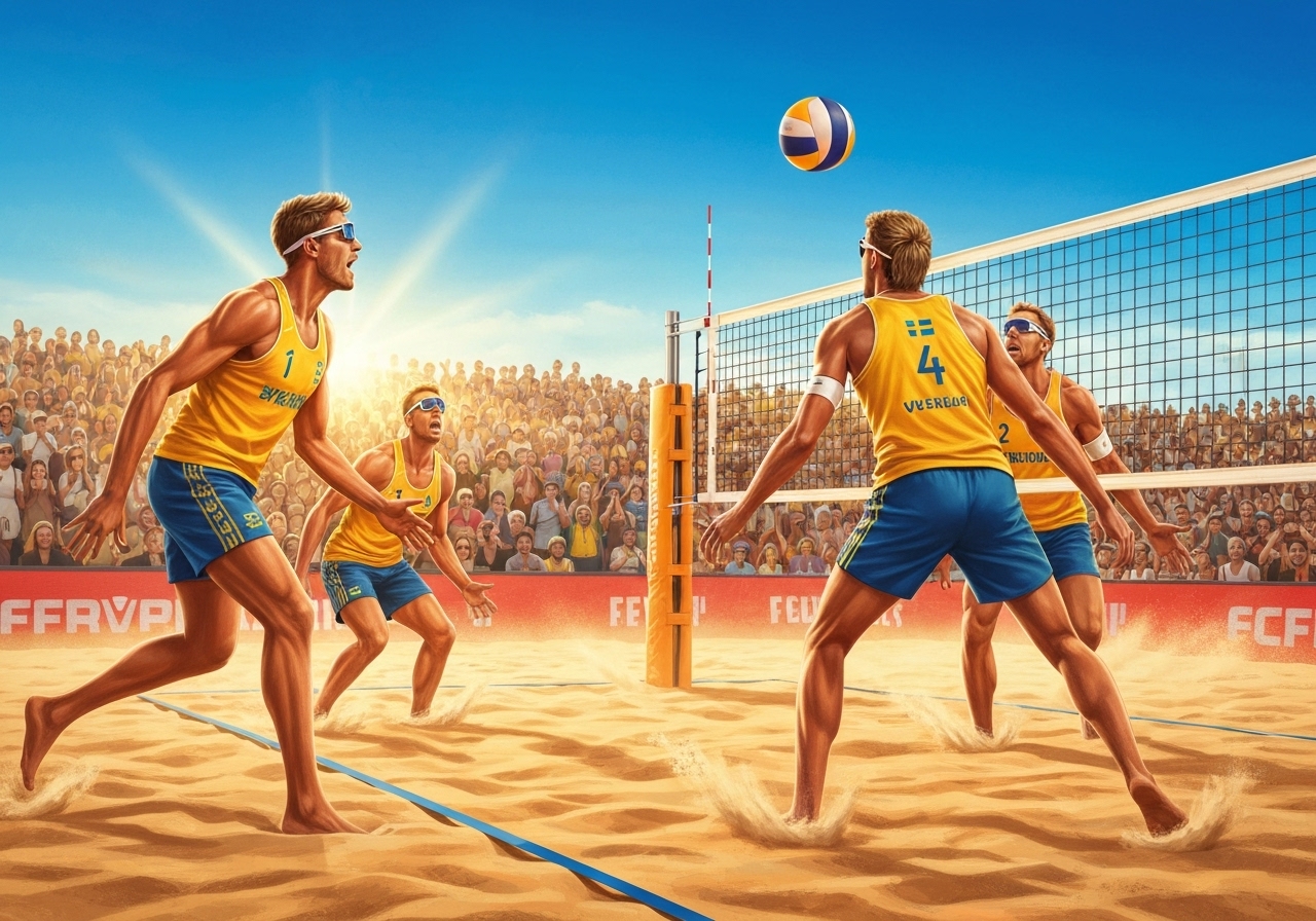 Svensk dominans i sandvolleyball-VM: Åhman og Hellvig sikrer historisk gull