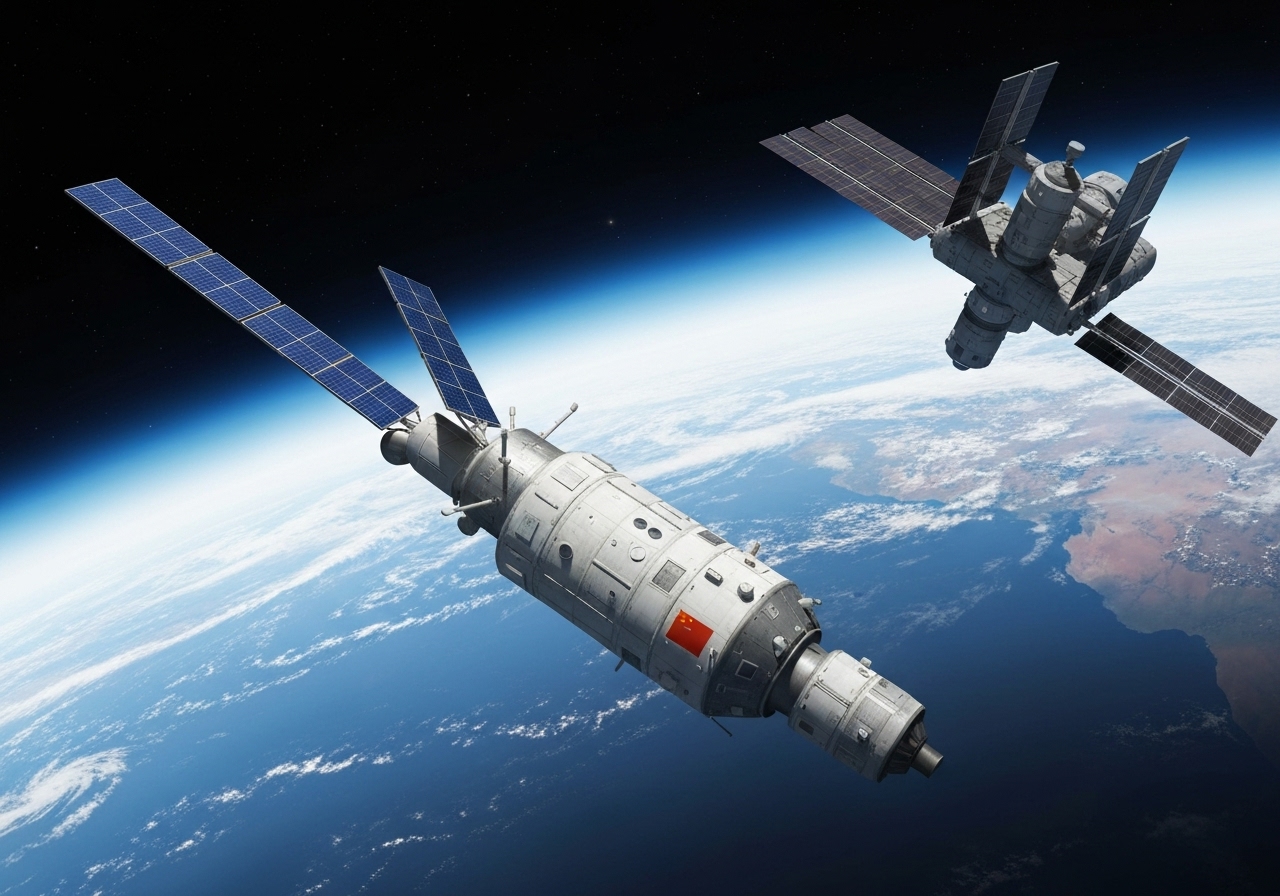 Kina lanserer redningsfartøy til romstasjonen