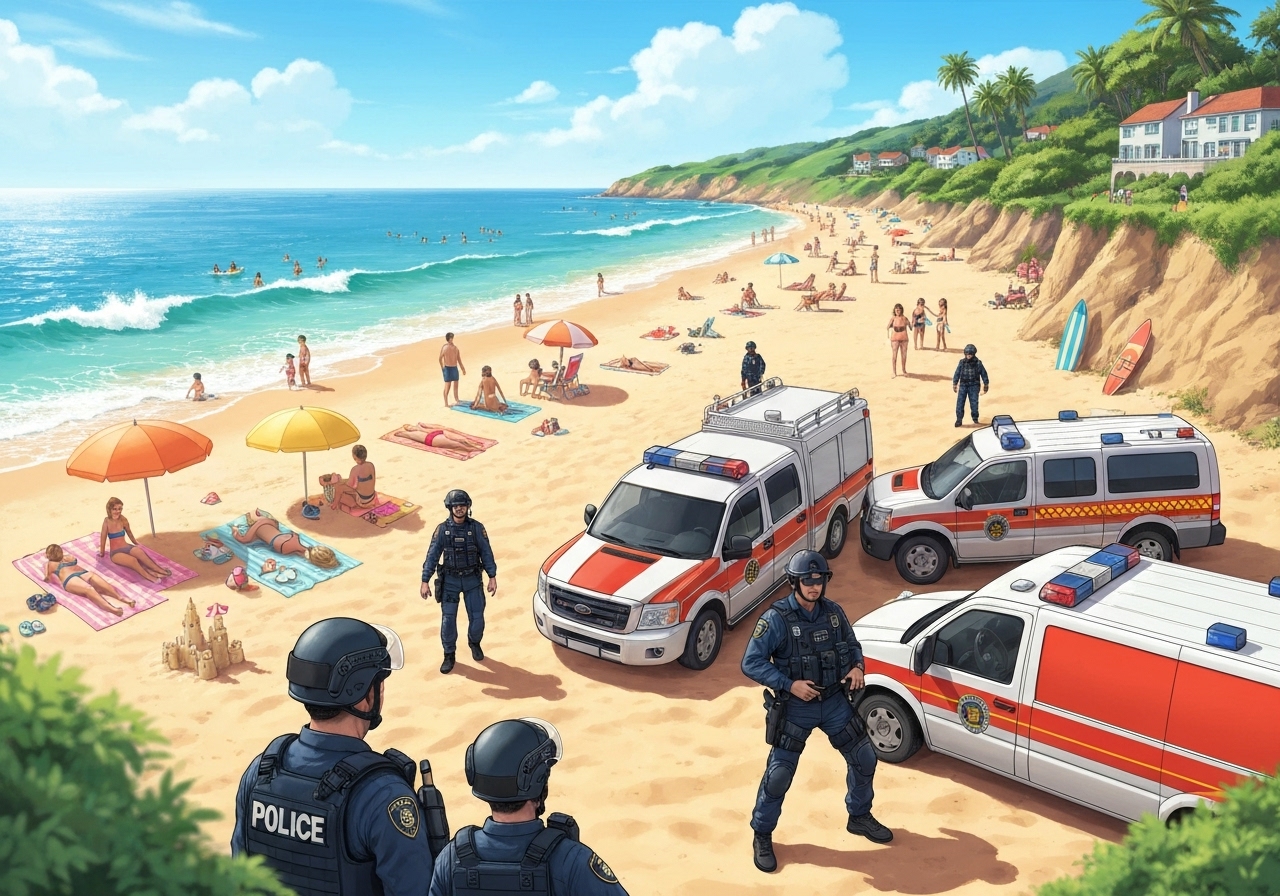 Skyting ved Bondi Beach i Sydney - 2 skyttere - minst 12 drept - jødisk høytidsfeiring pågikk