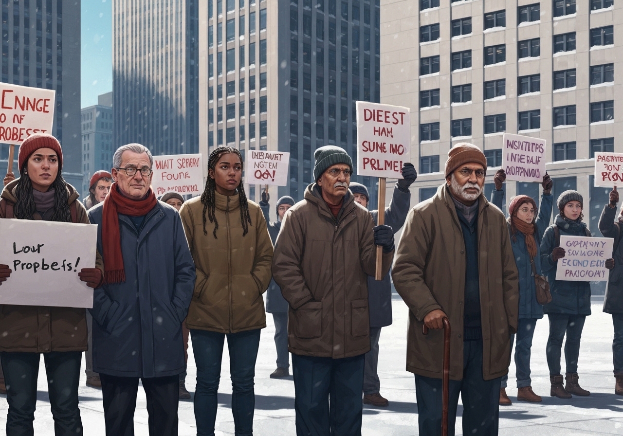 Greenlands innbyggere protesterer mot Trumps overtakelsestrusler