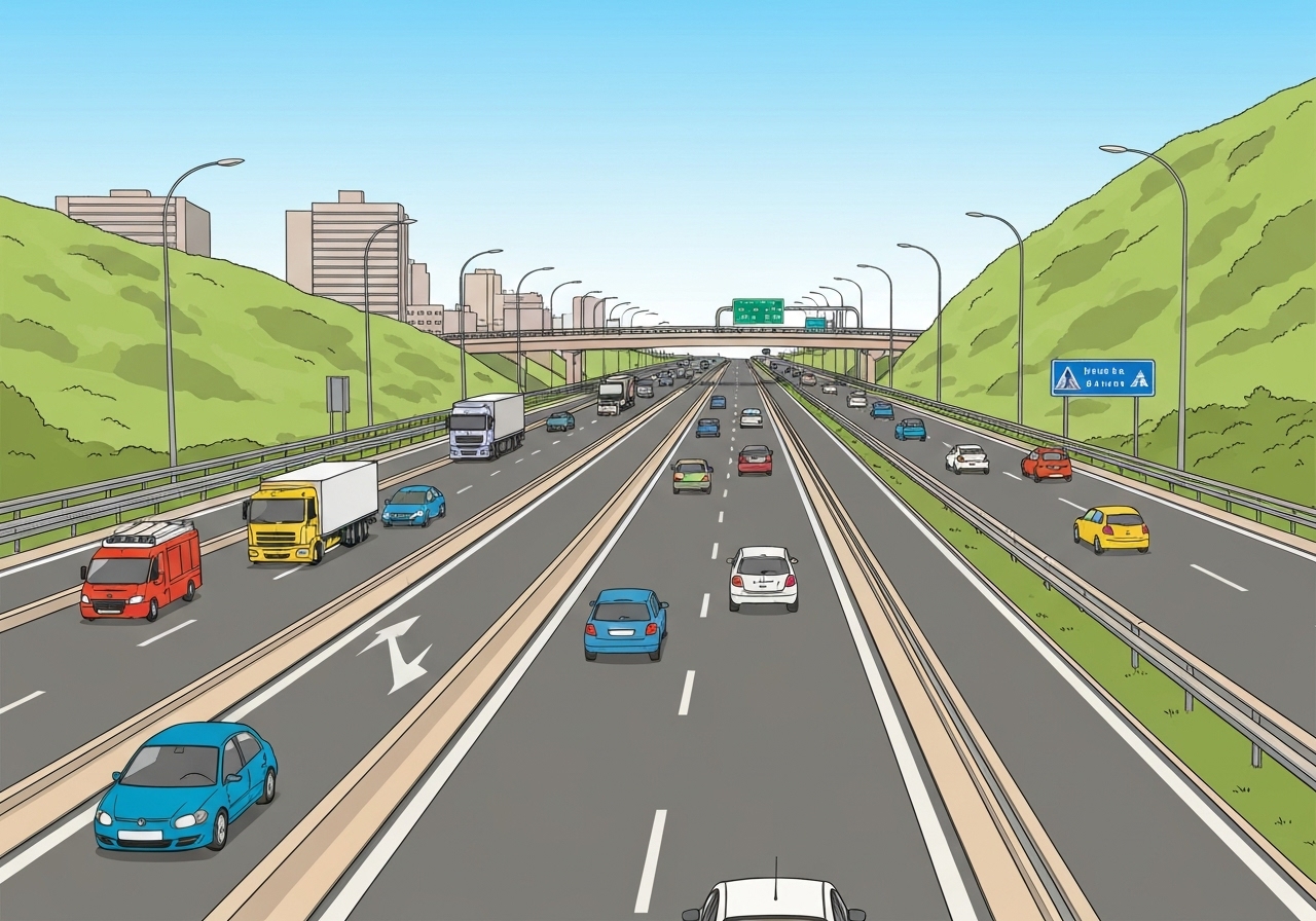 Nye trafikkregler i Spania: Kjørefeltbytte kan koste deg 500 euro