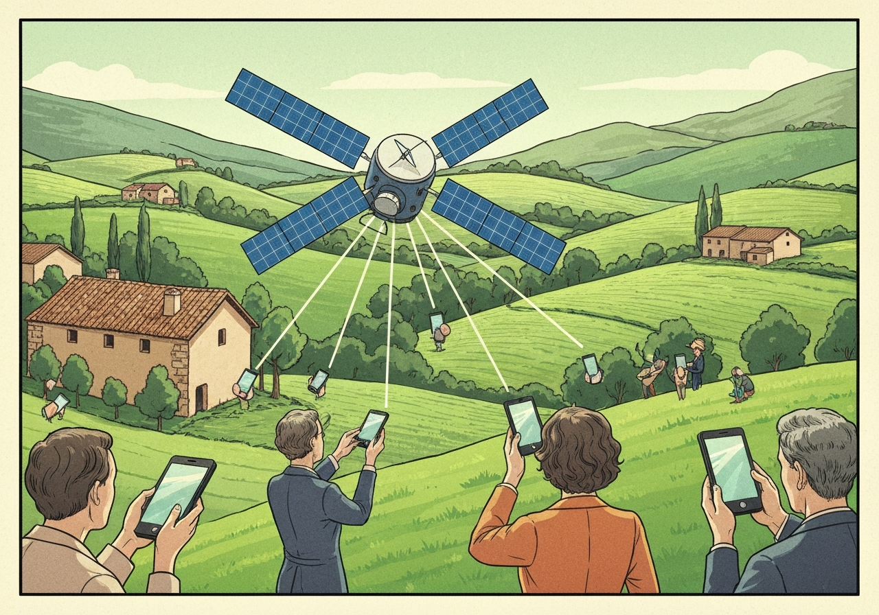 Starlink og MasOrange starter testing av satellittbasert mobilteknologi i Spania