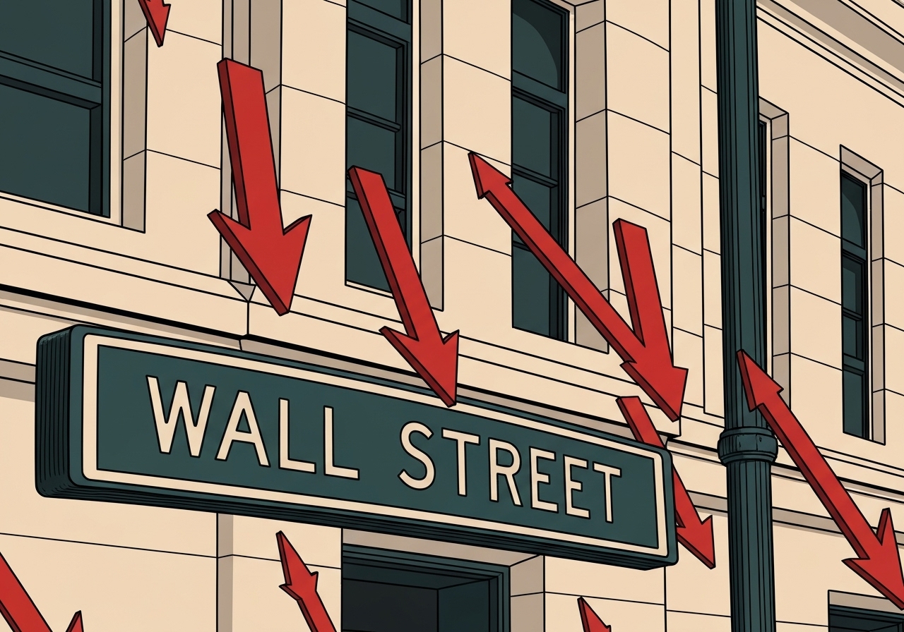 Wall Street avslutter året med nedgang