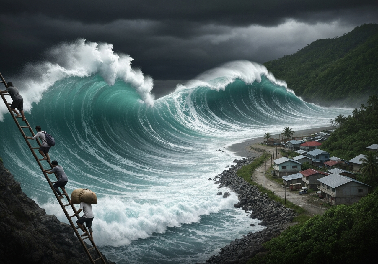 Tsunamivarsel etter kraftig jordskjelv utenfor Filippinene