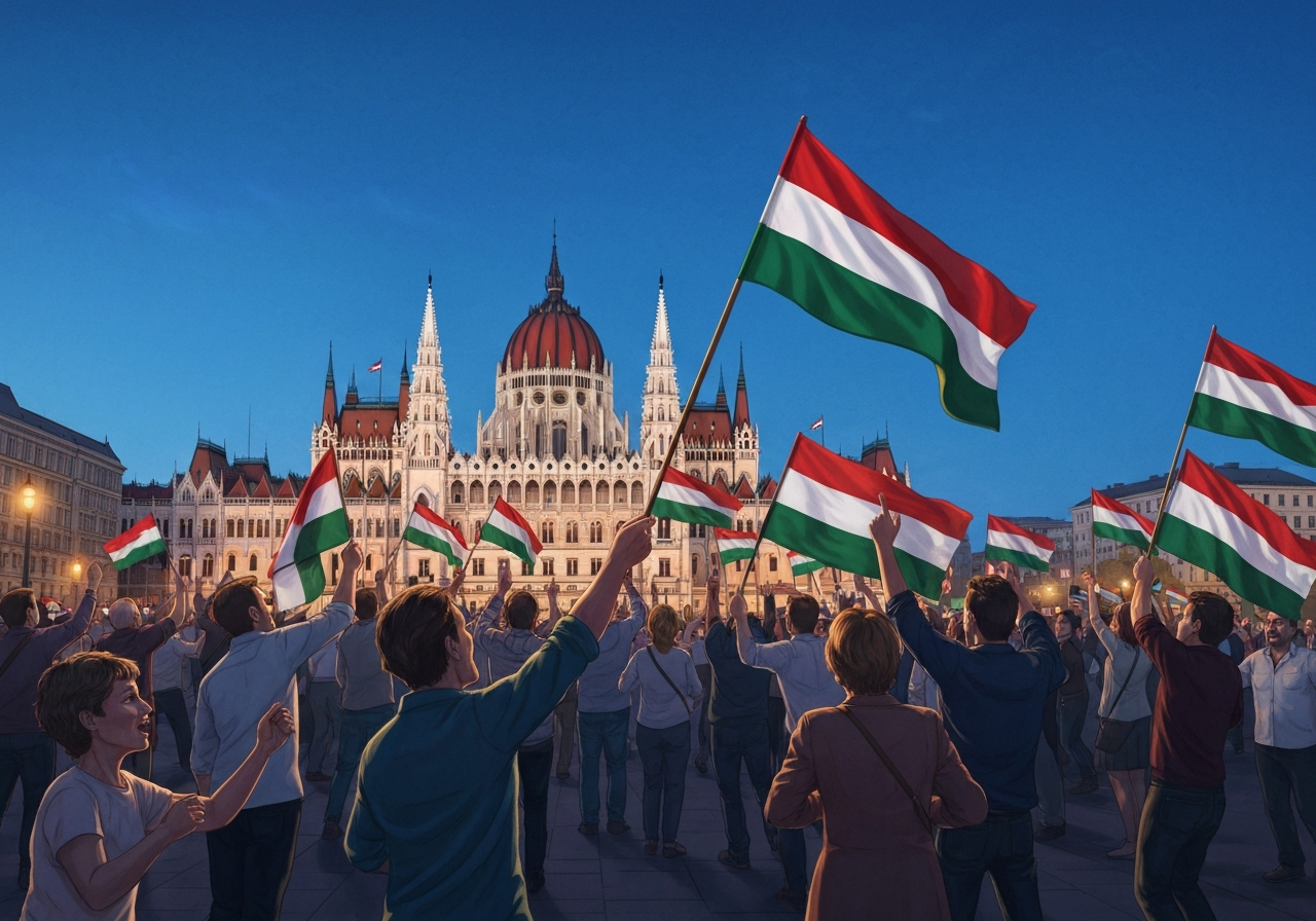 Péter Magyar erklærer valgseier i Ungarn: "Vi har tatt tilbake landet vårt"