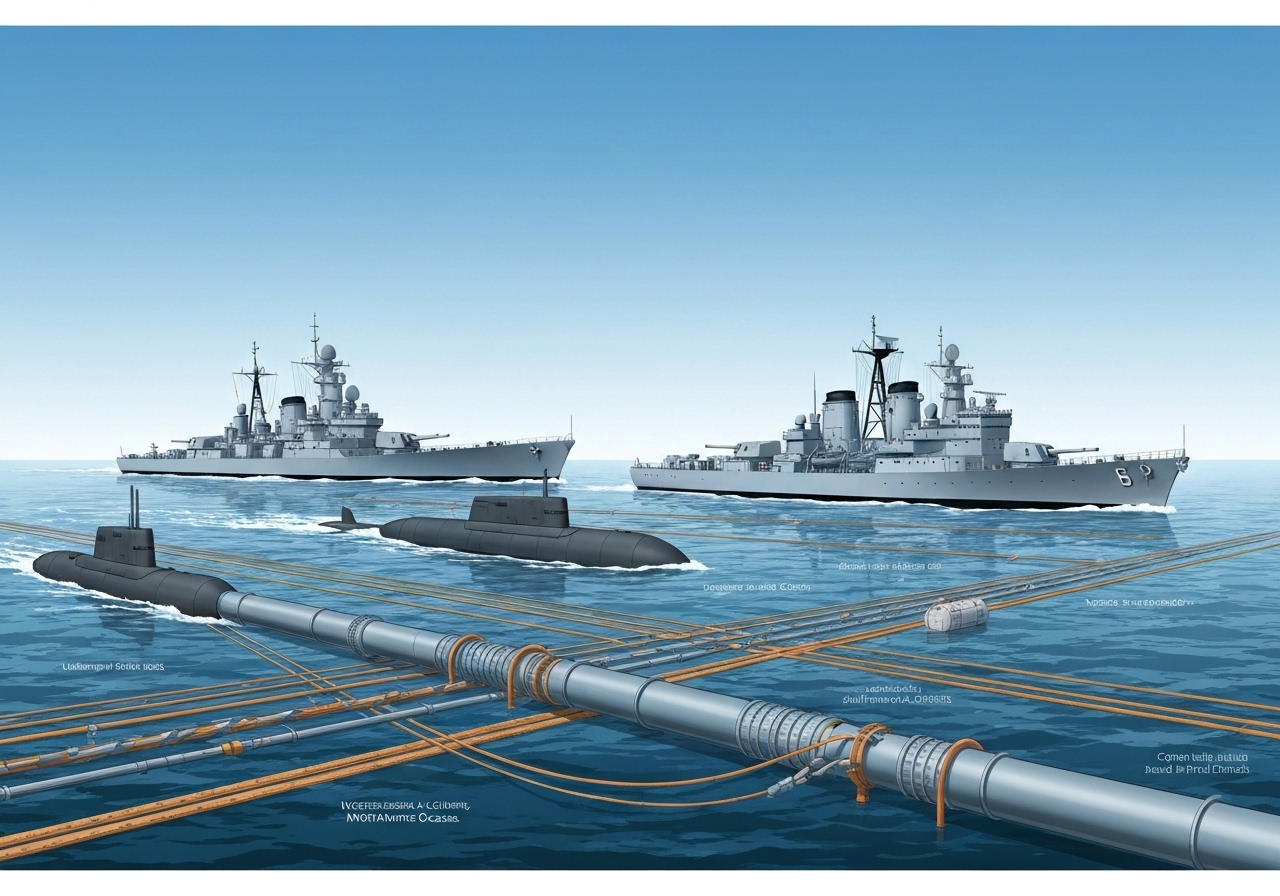 Storbritannia og Norge samarbeider om marinepatruljer for å beskytte undersjøiske kabler og jakte på russiske ubåter