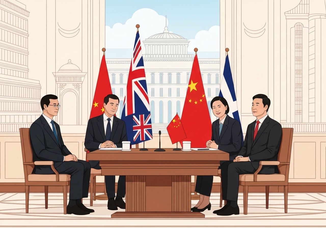 Storbritannias statsminister Keir Starmer møter Kinas president Xi Jinping for å styrke bilaterale bånd