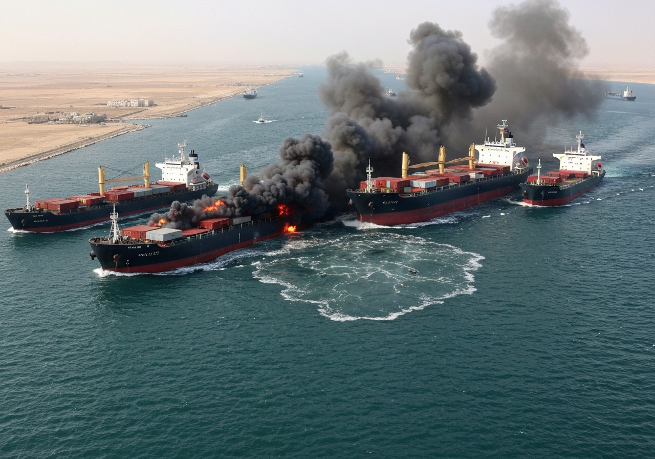 Iran angriper tre skip i Hormuzstredet, kompliserer diplomatiske forsøk