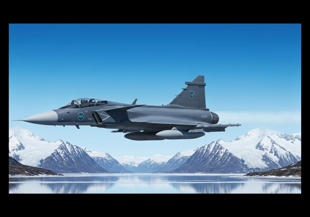 Svenske Gripen-jagerfly patruljerer Islands luftrom i første NATO-oppdrag i Arktis