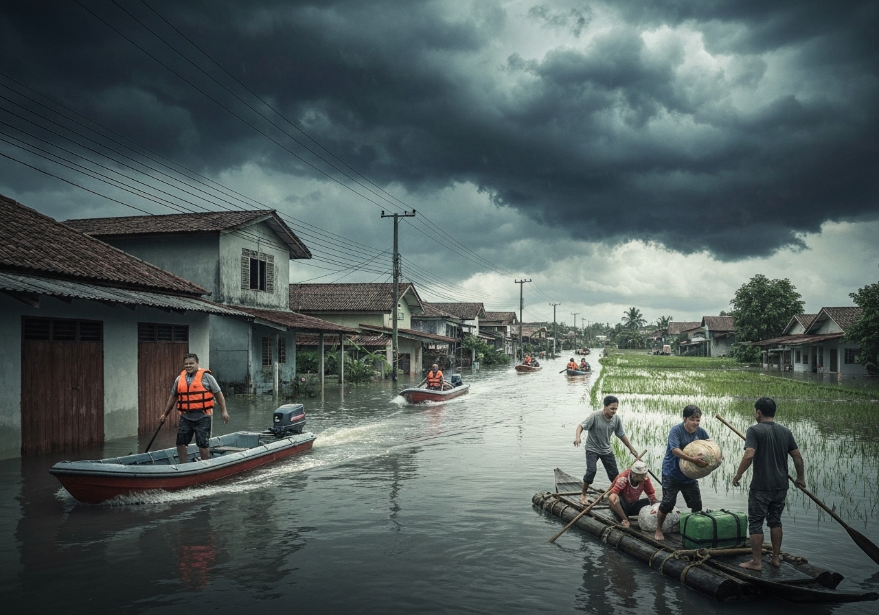 Flomkatastrofe i Sørøst-Asia: Over 300 omkomne
