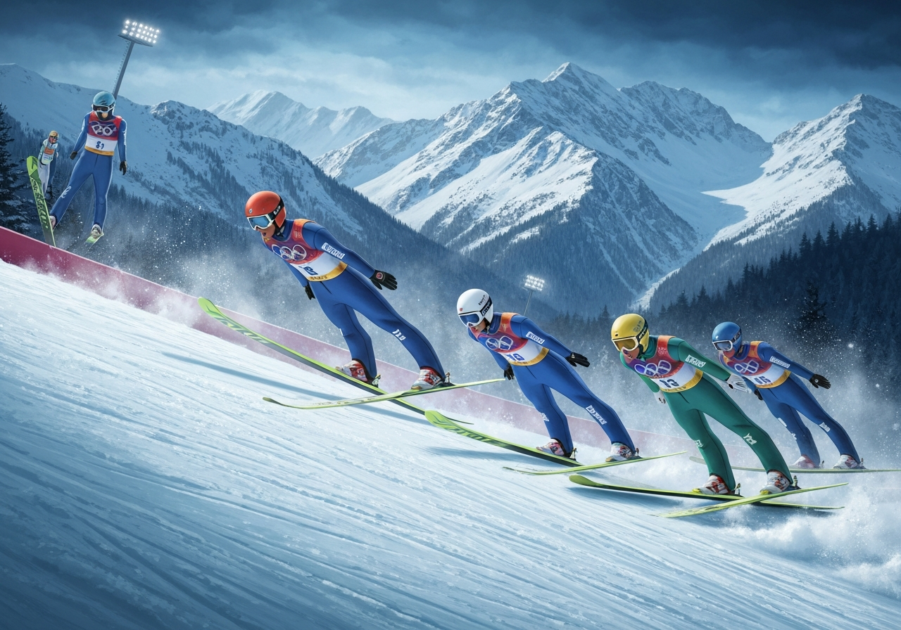 Slovenske søsken vinner OL-gull i skihopping