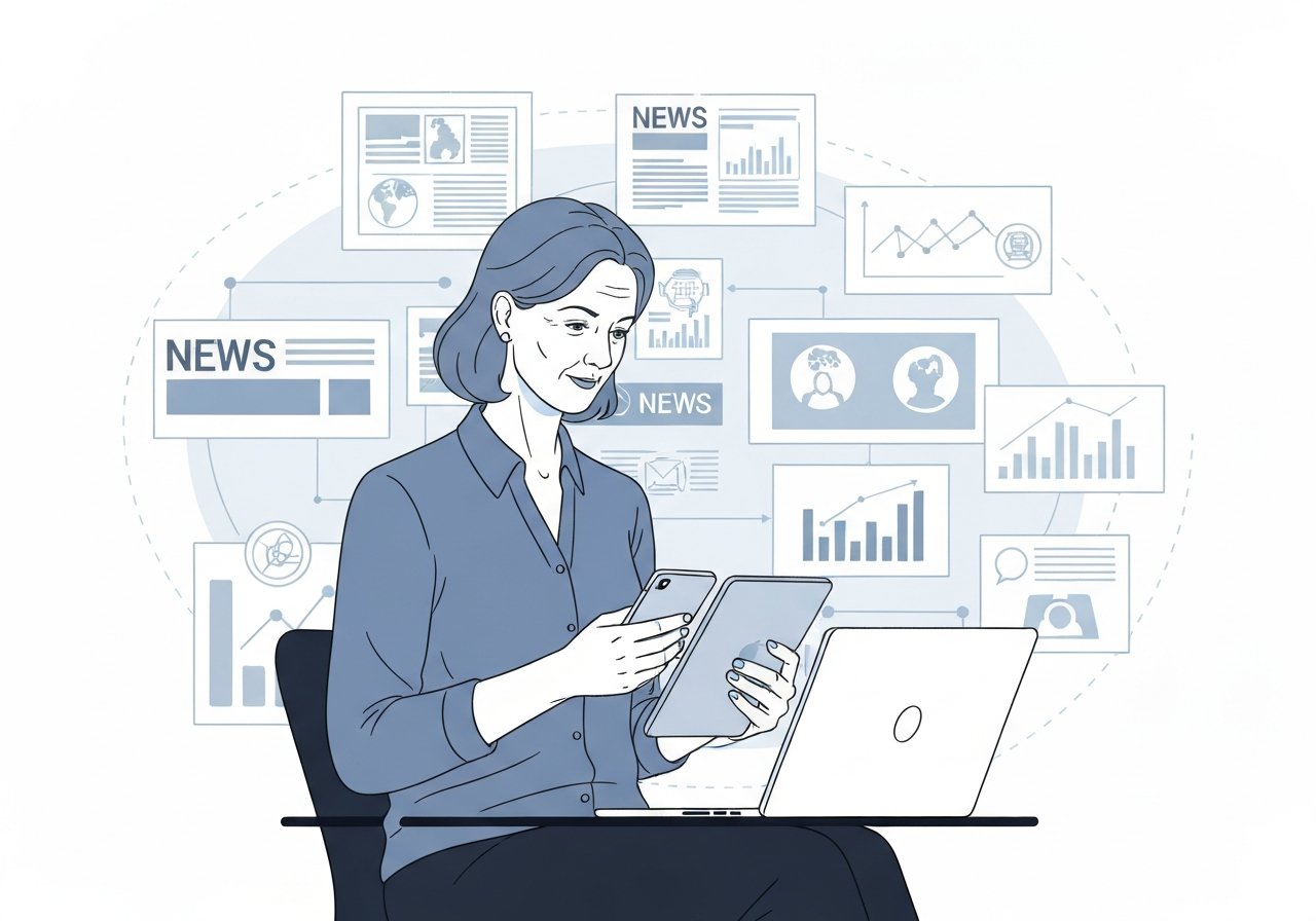 Nordmenns nyhetsvaner: Stabilt høyt forbruk, men færre sjekker nyheter hyppig