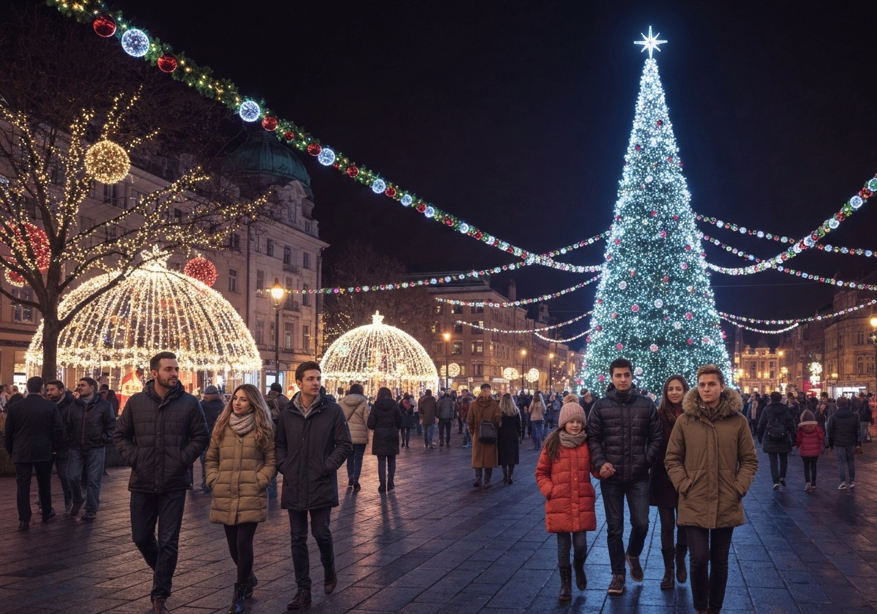 Norsk juletre lyser opp Trafalgar Square