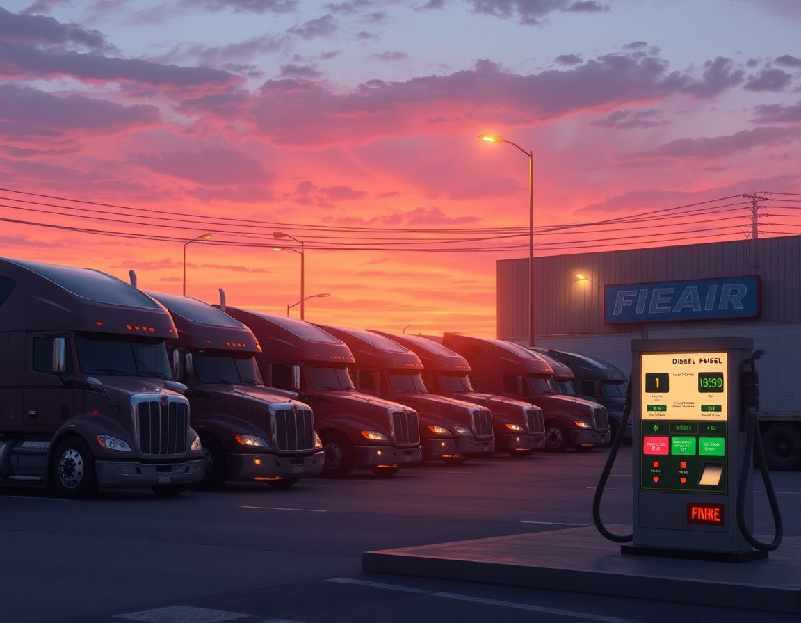 Dieselprisene presser amerikanske transportselskaper mot konkurs