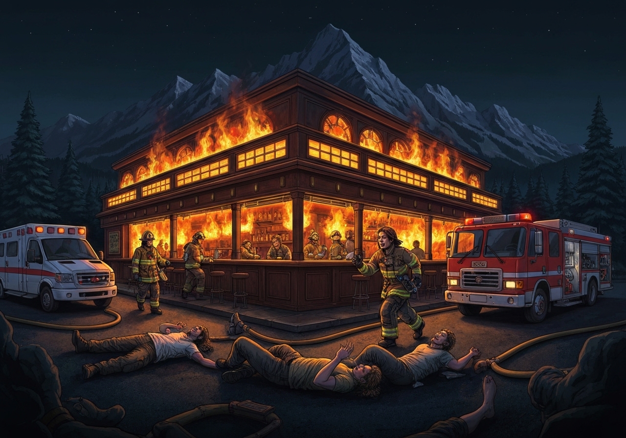 Sveitsisk politi identifiserer alle 116 skadde i dødelig nyttårsbrann