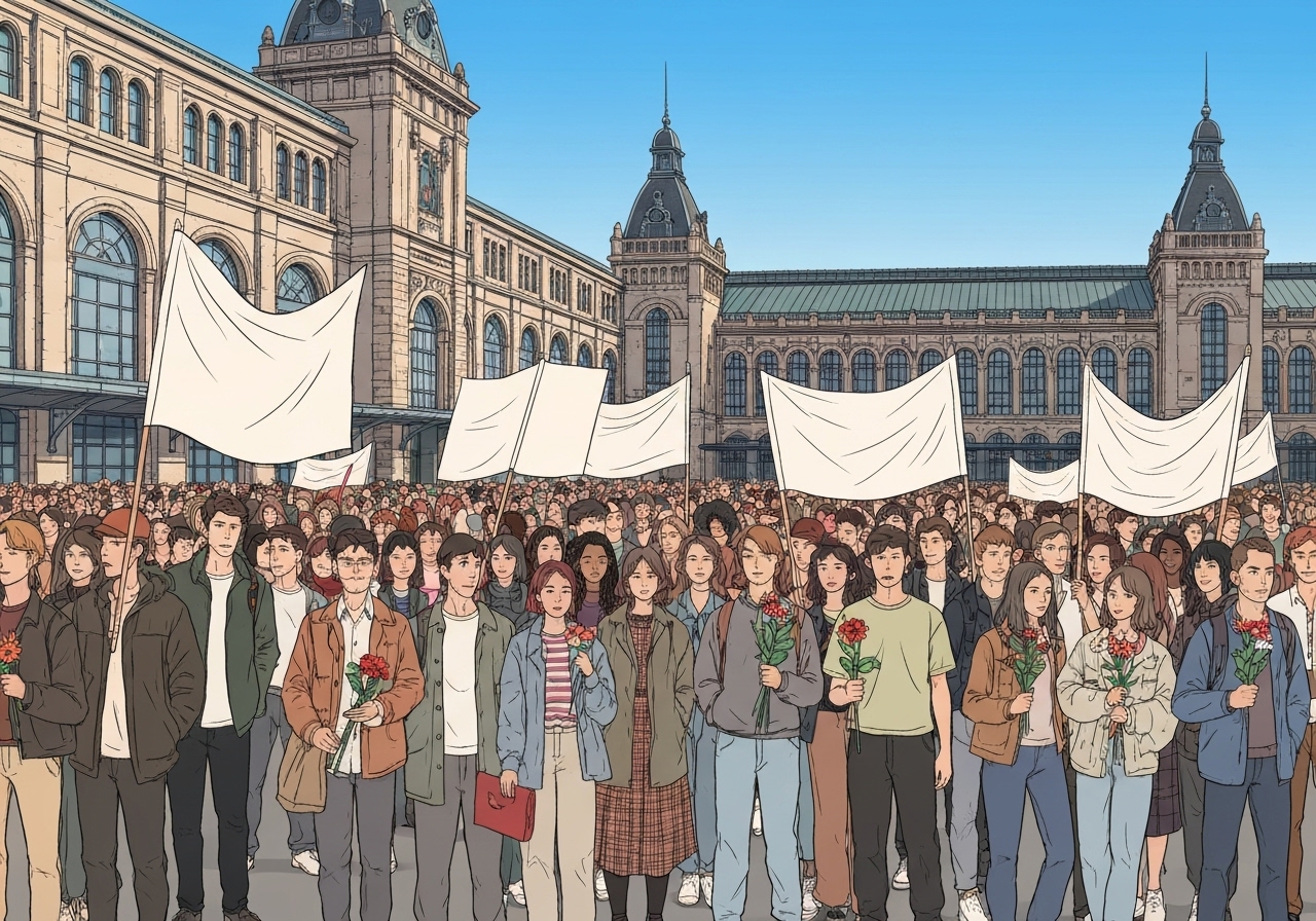 Titusener protesterer i Serbia på ettårsdagen for dødelig takras